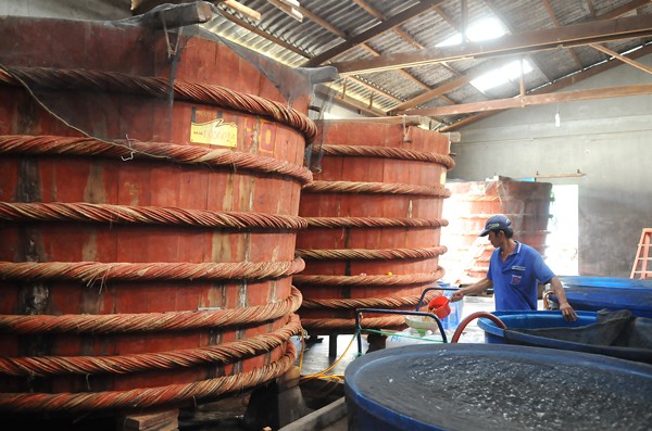 A house where to produce traditional fish sauce (Photo: SGGP)